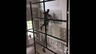 How to use drywall stilts