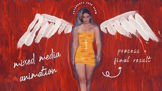 analog mixed media animation (process) | vetements SS25 show ft. gigi hadid