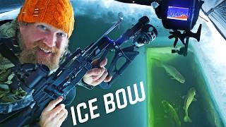 Crossbow Ice Fishing with 3D Printed Modifications