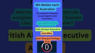 Mit Meilen nach Australien ► Das tägliche TMP Rätsel