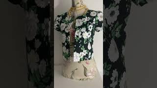 B&W floral #fashion #sewing