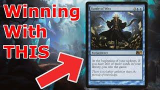 THE ULTIMATE ONE CARD WIN!  Battle of Wits (Legacy 285 Card Deck MTG)