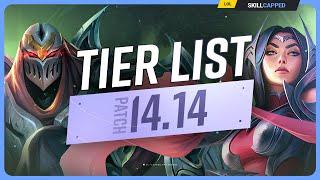 NEW TIER LIST for PATCH 14.14 - League of Legends