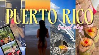 TRAVEL VLOG: first baecation, San Juan, Puerto Rico, bacardi tour, el yunque hike, ATV, food + MORE