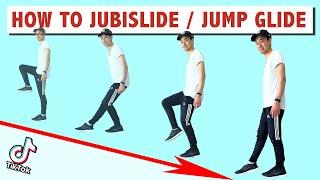 HOW TO JUBISLIDE AKA JUMP GLIDE ACROSS THE FLOOR | POPULAR TIK TOK MOVE