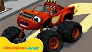 Blaze et les Monster Machines | La Blaze a des pneus glissants ! | Nickelodeon Jr. France