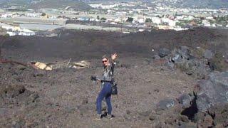 La Palma nach der Eruption - im Lavastrom an der ehemaligen LP211 von La Laguna nach Todoque