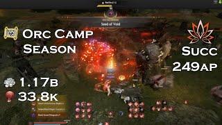 BDO | Season Orc Camp 33.8k (L2, Agris fever on orgs) | Succession Maegu 249 Tuvala