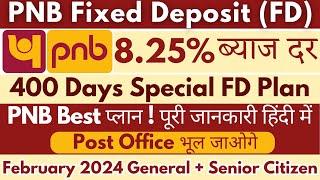 February 2024, Punjab National Bank New Interest Rates | PNB 400Days New FD Plan #pnbbank PNB FD