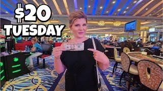 I Put $20 in 10 Slots at PALAZZO in Las Vegas... Here's What Happened!