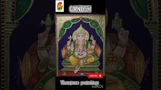 Ganesh thanjore painting Il face painting ll thanjore painting ll how to draw thanjore #art#shorts