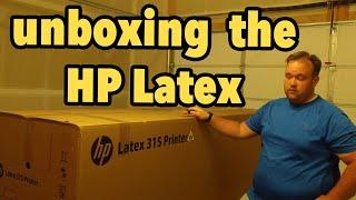 Unboxing the HP Latex printer