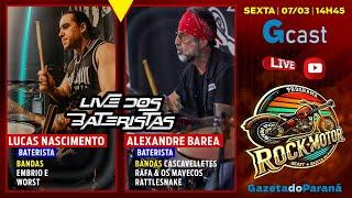 ALEXANDRE BAREA E LUCAS NASCIMENTO  NO ROCKMOTOR #24 COM A LIVE DOS BATERISTAS