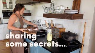 Homestead cooking from scratch & kitchen secrets