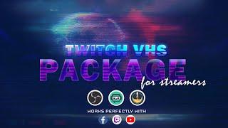 Twitch Animated Glitch Overlay | VHS Theme| For Twitch Streamers