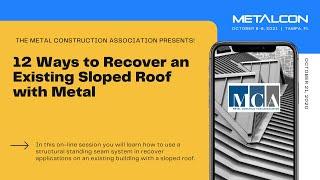 12 Ways to Recover an Existing Sloped Roof