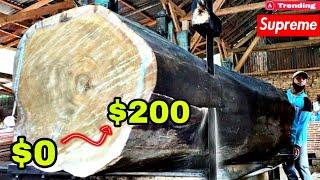 Turning The Best Teak into an Amazing $200/sheet planks-cold weather