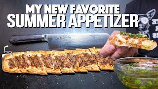 MY NEW FAVORITE (GRILLED) SUMMER APPETIZER...OH SNAP! | SAM THE COOKING GUY