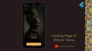 Brown African Print Login Screen UI Design With Flutter - Speedcode