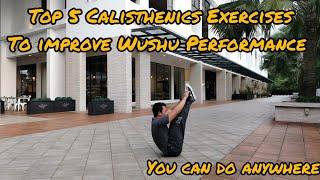 Top 5 Calisthenics Exercises to improve your Wushu Performance