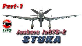 Сборка модели Junkers Ju87B-2 1/72 Airfix часть-1 / Building Junkers Ju87B-2 1/72 Airfix Part-1