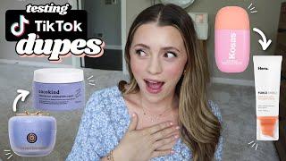 Viral Tiktok Makeup "DUPES"  //  we'll be the judge of that 