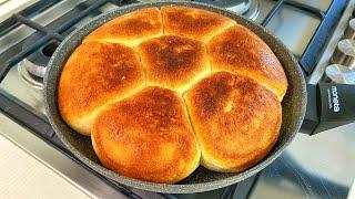 VERY SOFT BREAD IN A PAN !!! the best summer recipe. Quick and easy recipes. asmr