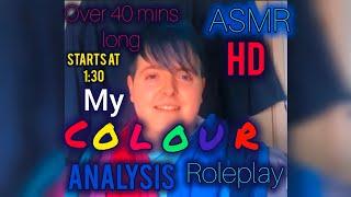 Colour analysis ASMR Roleplay | Unintentional ASMR, whispering, fabric sounds