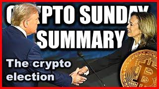 Crypto and politics - which way will it go?  Crypto Sunday Summary - 15 Sep 24