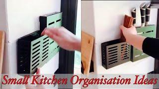 small kitchen organization ideas | how to organise small kitchen |  small kitchen organization