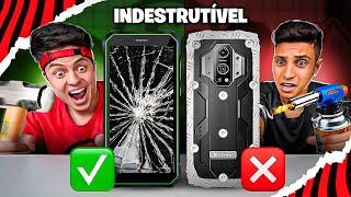 QUEM CONSEGUIR DESTRUIR O CELULAR INDESTRUTÍVEL, VENCE! - Desafio