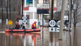 Paintsville, KY, under water after heavy rainfall