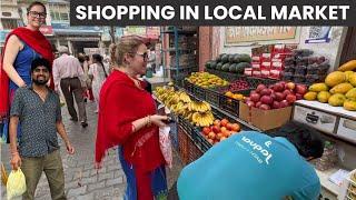 SHOPPING IN LOCAL MARKET OF INDIA WITH MY WIFE