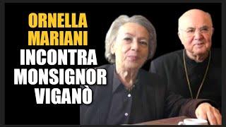 ORNELLA MARIANI CON MONSIGNOR CARLO MARIA VIGANÒ