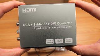 RCA S-video to HDMI Converter with | Hi8mm Camcorder Digitizing Workflow