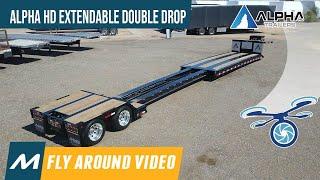 Extendable Detachable Double Drop Trailer For Sale at Midco Sales