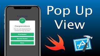 Pop Up View - Swift Xcode Tutorial
