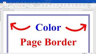 How to Color Page Border in Word