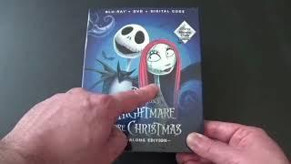 The Nightmare Before Christmas Blu-Ray+DVD Unboxing. (Disney Movie Club Exclusive)
