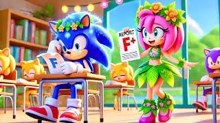 Brewing Cute Baby Elemental SONIC Gets An F On His Test| Sad Story | Sonic The Hedgehog 3 Animation