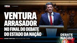 Ventura arrasador no final do debate do Estado da Nação