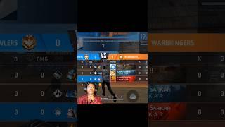 Cs Ranked  Against V Badge Youtuber @SUDIP.SARKAR1  In Regional Top 1 Lobby  #freefire #shorts