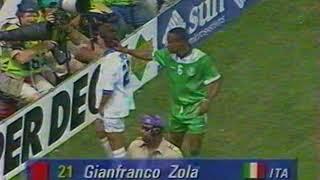 1994 Италия - Нигерия. Удаление Джанфранко Дзолы