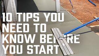 DIY Concrete Slab - How to get started