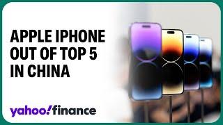 Apple's iPhone drops out of top five smartphone manufacturers in China