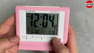 The Clock House - Radio controlled THM019-MPK1 Dual Alarm Clock デジタル電波目覚まし時計