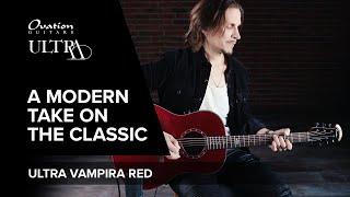 Features (ENG): OVATION ULTRA SERIES // Modern Take On A Classic // Vampira Red 1516VRM-G