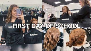 FIRST DAY OF COSMETOLOGY SCHOOL| Toni & Guy Hairdressing Academy