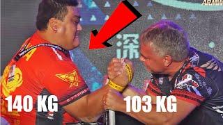 John Brzenk Lost to a HUGE Arm Wrestler from China