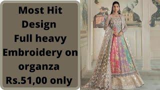 Most Hit Heavy Embroidery Organza Dress // ZIS Shopping PK\\